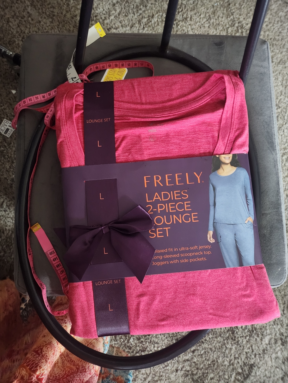 Freely Ladies 2-Piece Lounge Set - Pink